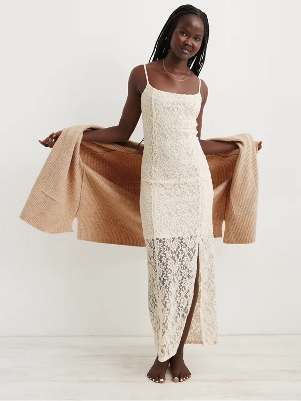 Lace Slip Maxi Dress